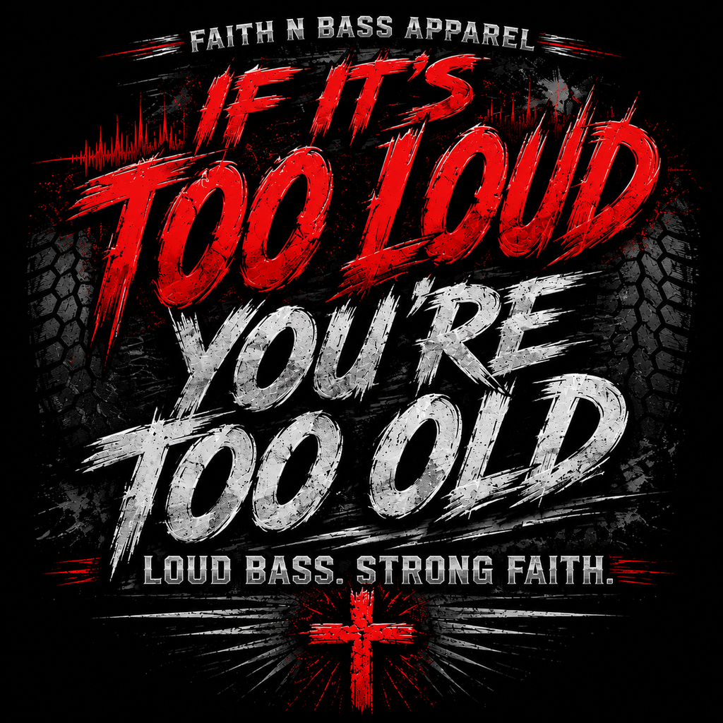 Too loud black shirt